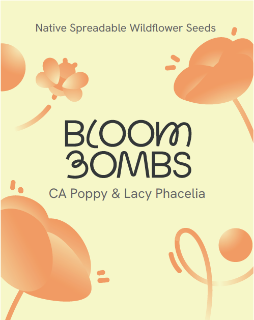 California Poppy & Lacy Phacelia Seed Balls